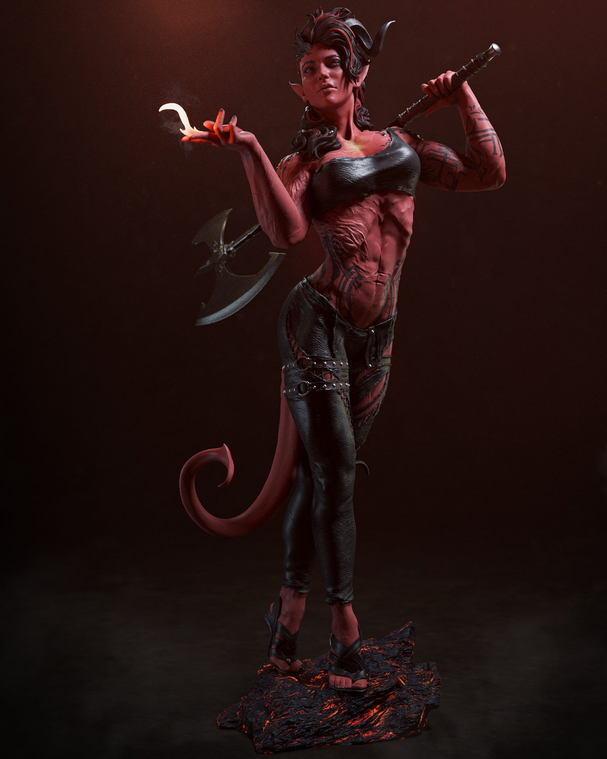 figurine karlach, figurine baldur's gate, karlach, figurine astarion, figurine ombrecoeur, shadowheart, figurine lae'zel, donjons et dragons