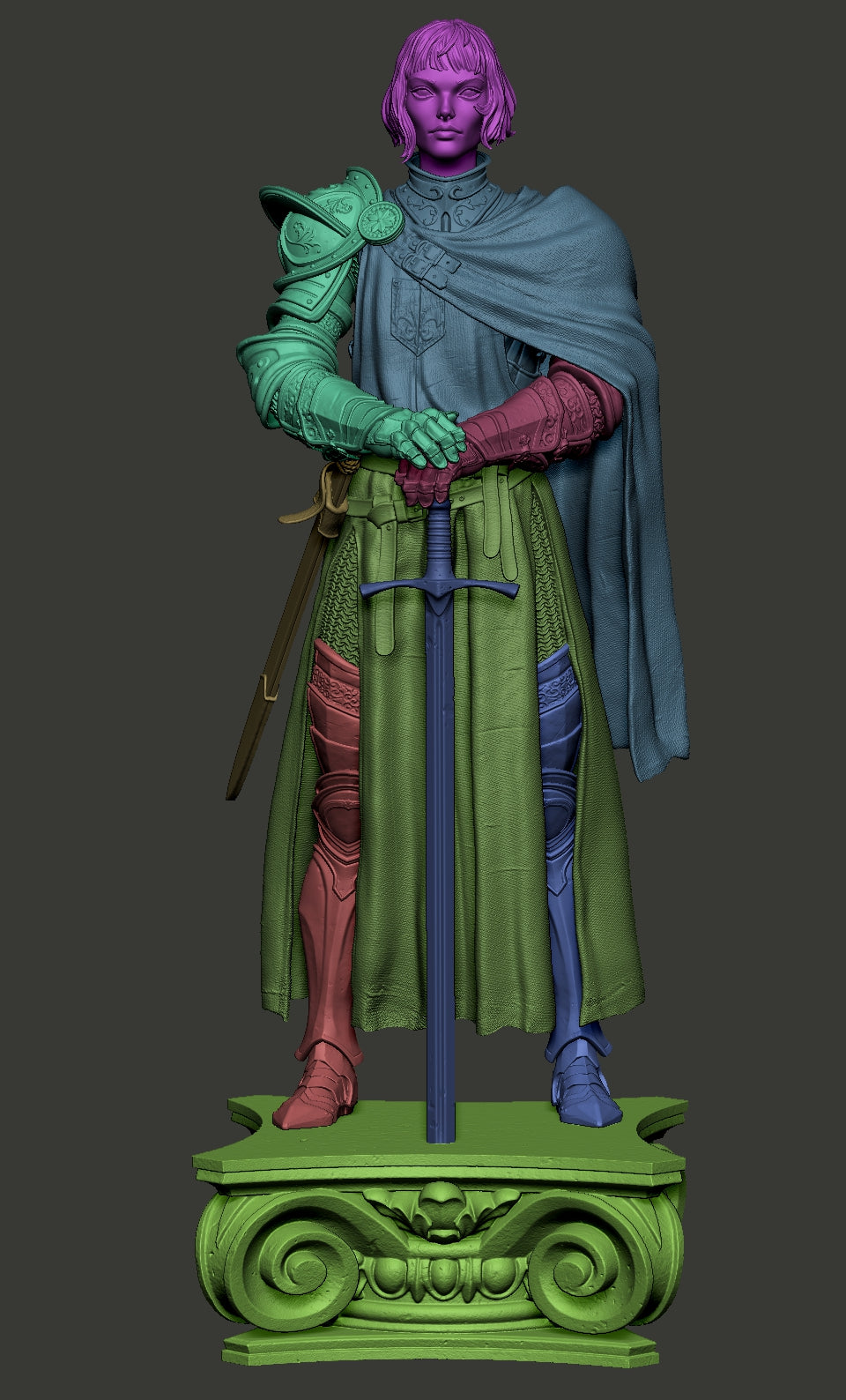 Figurine to paint - Joan of Arc