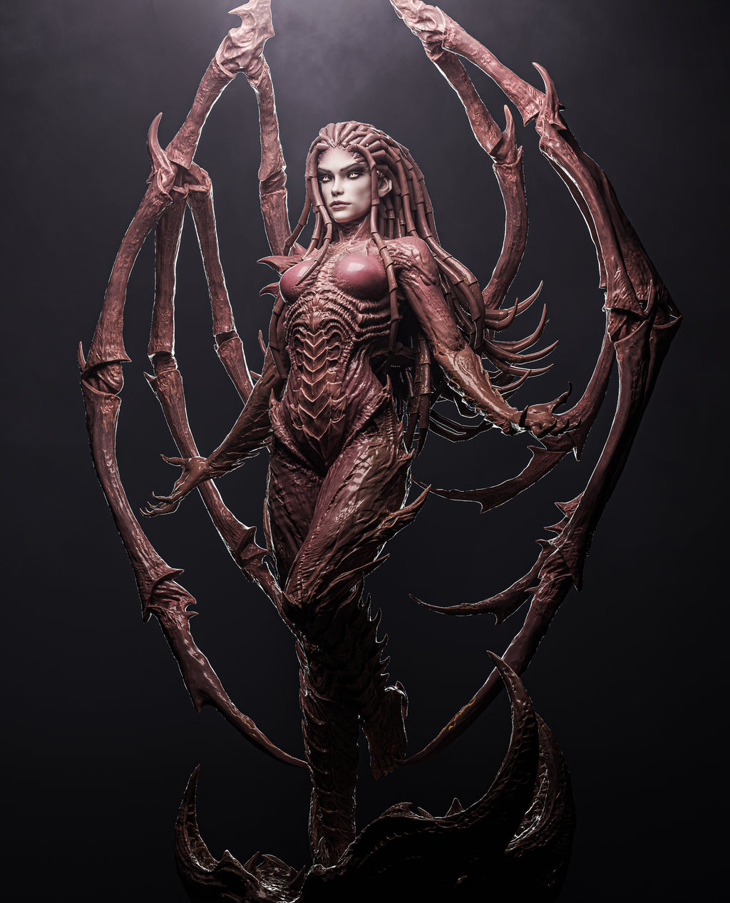 figurine Kerrigan, figurine a peindre, figurine starcraft