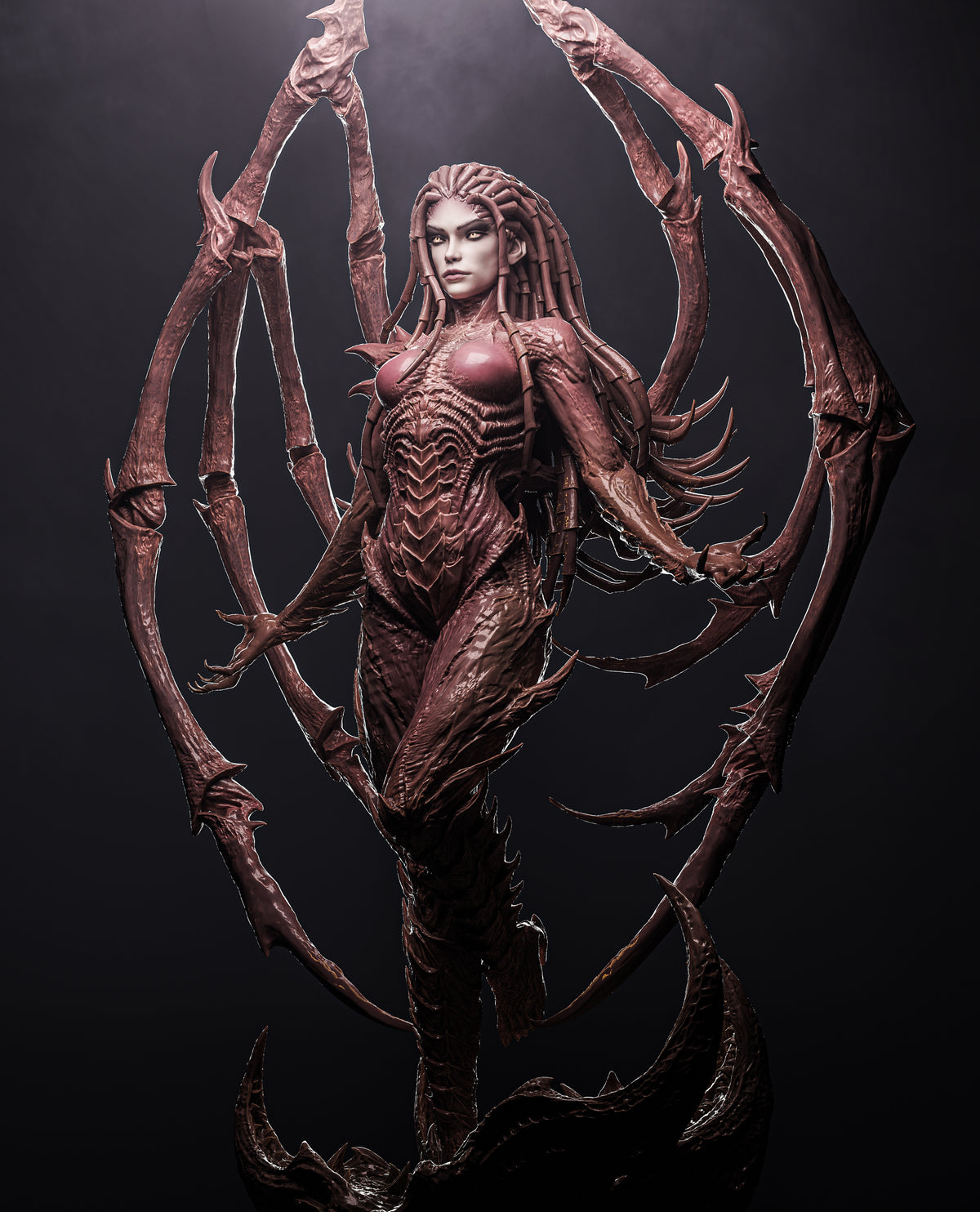 figurine Kerrigan, figurine a peindre, figurine starcraft