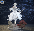 figurine nier, figurne 10h nier, figurine a peindre, 2b, 9s, a2, yorha