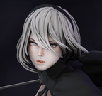 figurine 2b, figurine a peindre, figurine nier, nier automata