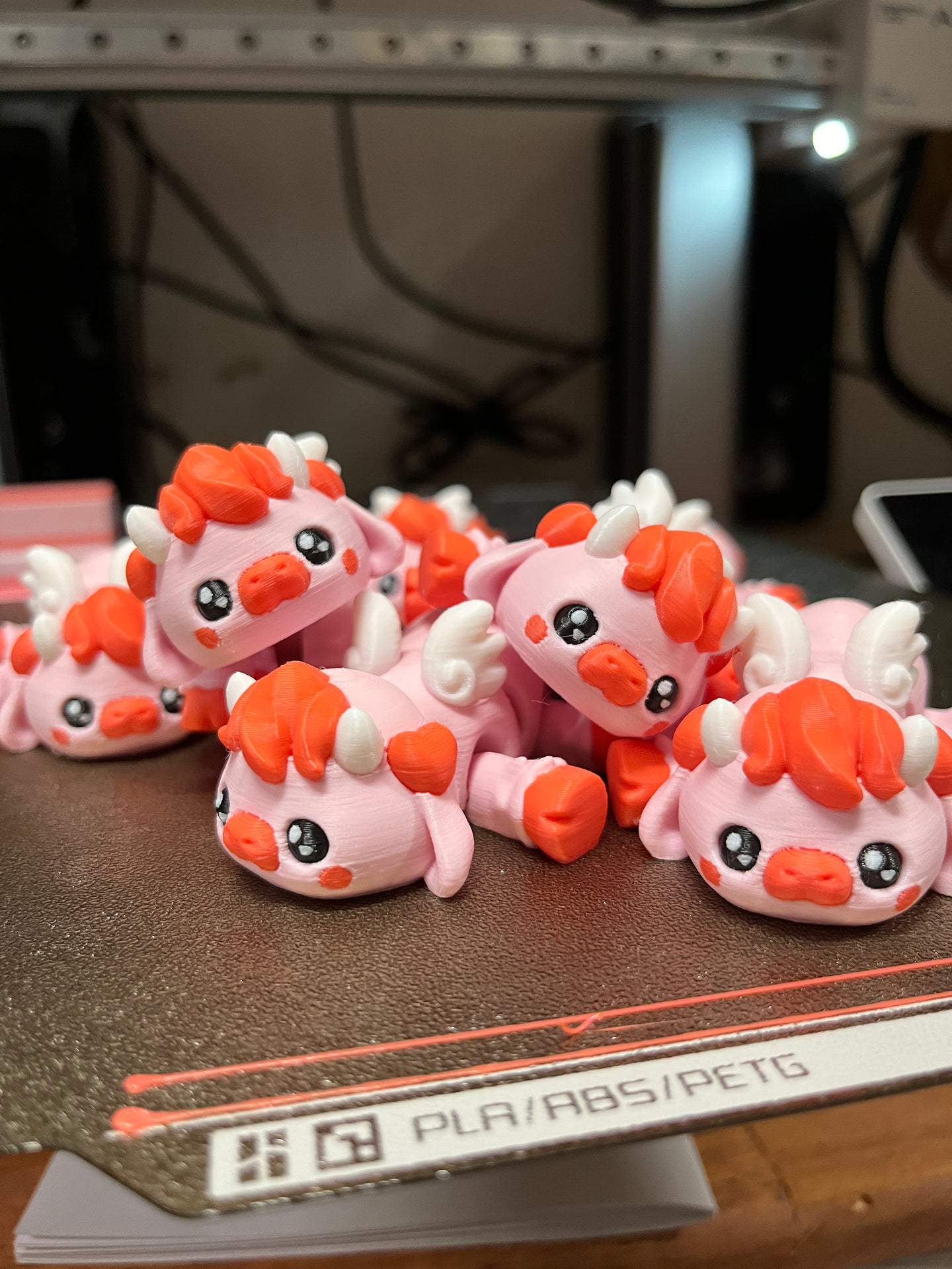 Articulated pink cow