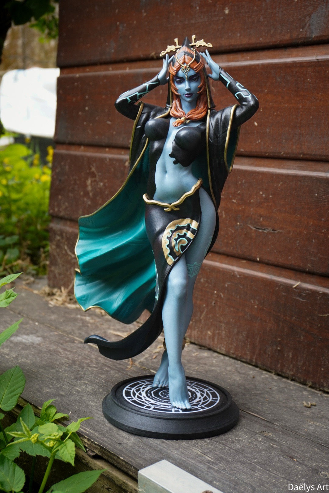 figurine midona, figurine zelda, link, twilight princess, figurine a peindre