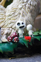 figurine Ghibli, figurine Princesse Mononoké, figurine San et Moro, figurine a peindre
