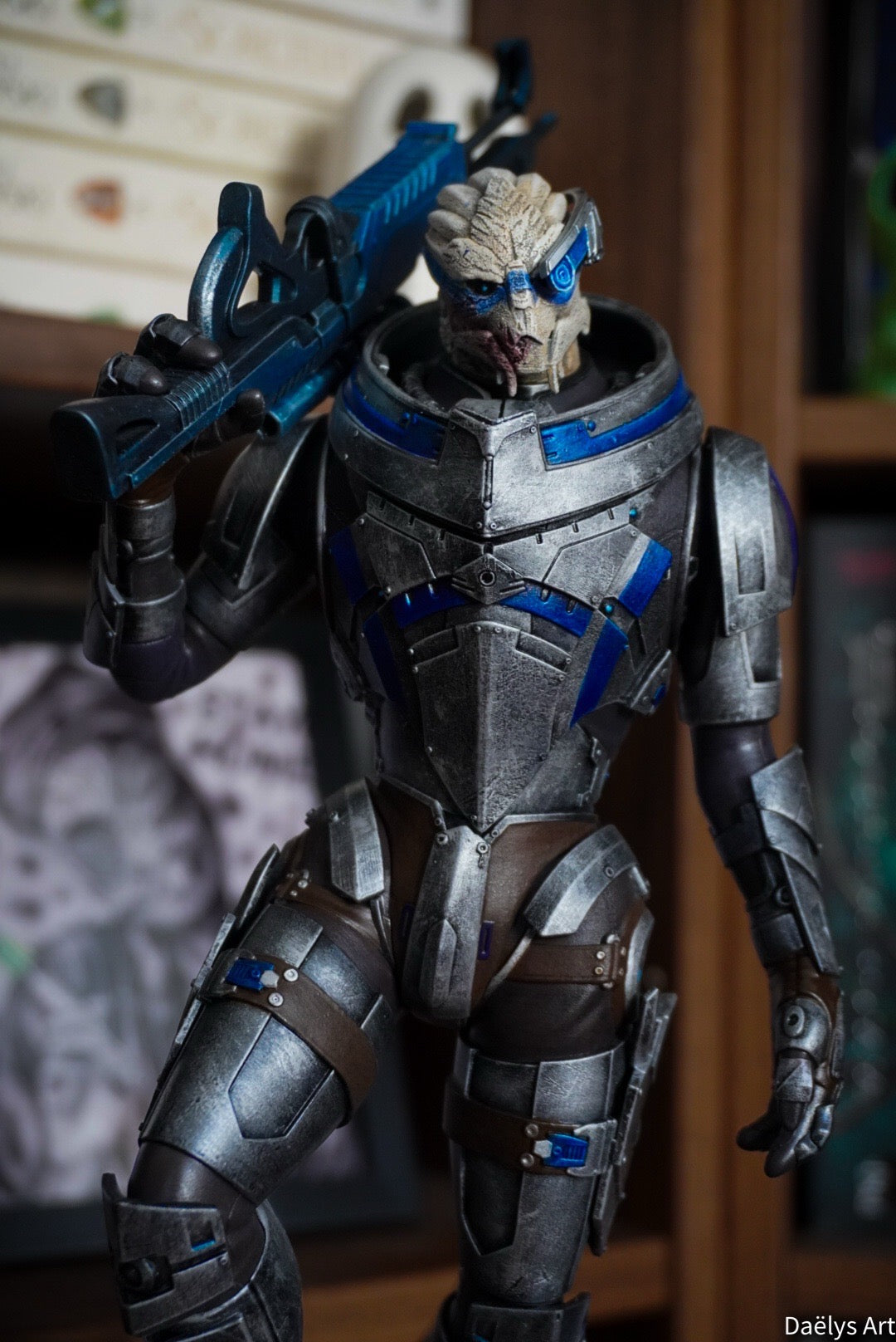 Figurine Garrus, figurine Mass Effect, figurine a peindre, figurine de collection, John Sheppard