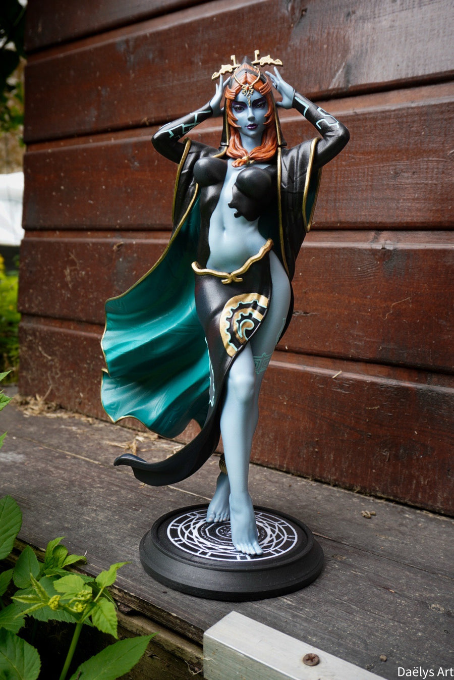 figurine midona, figurine zelda, link, twilight princess, figurine a peindre