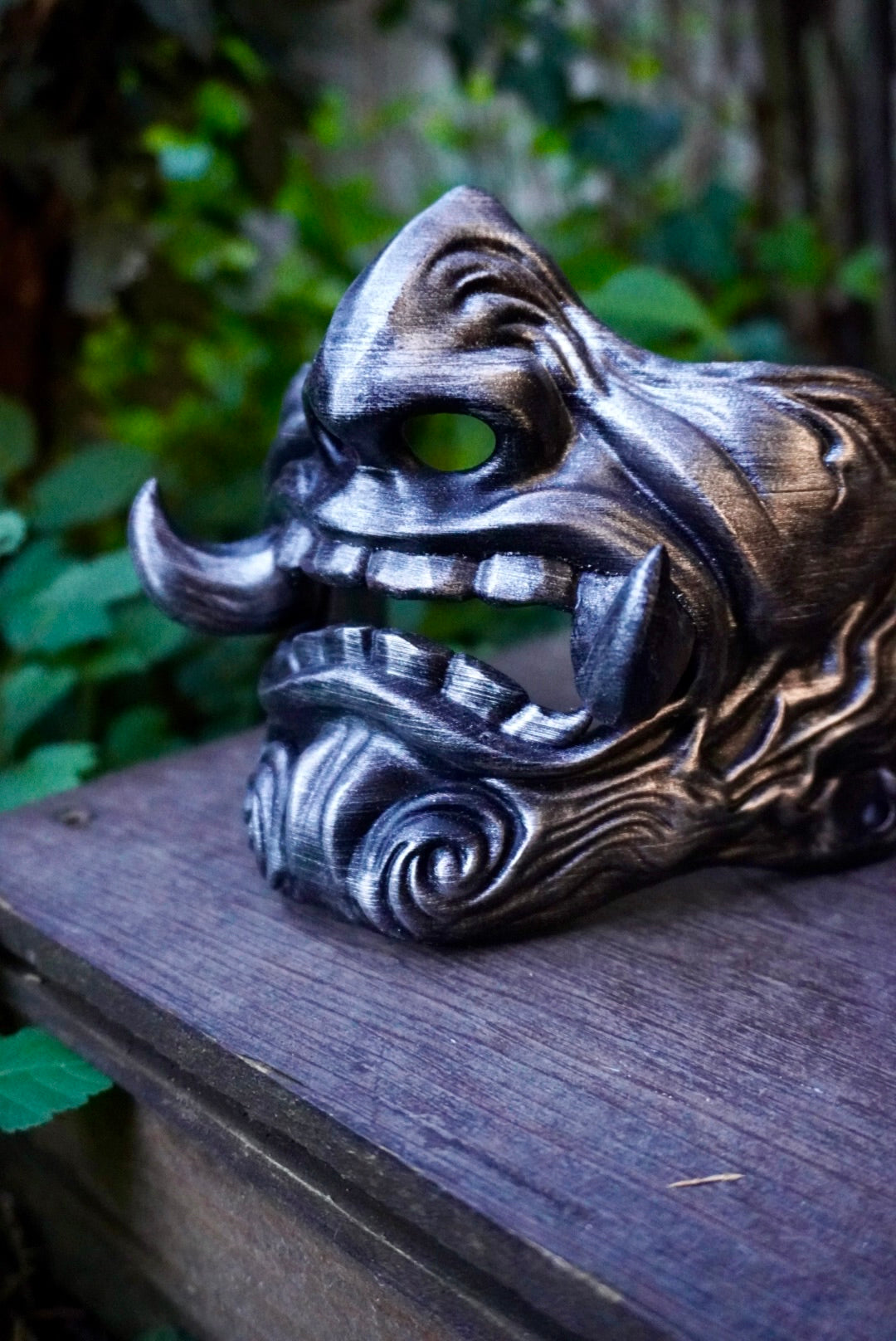 masque japonais, masque samouraï, oni, kitsune, masque hannya, samurai mask, japanese mask, japon, japan, manga, anime, demon slayer, naruto, cosplay, Daëlys Art
