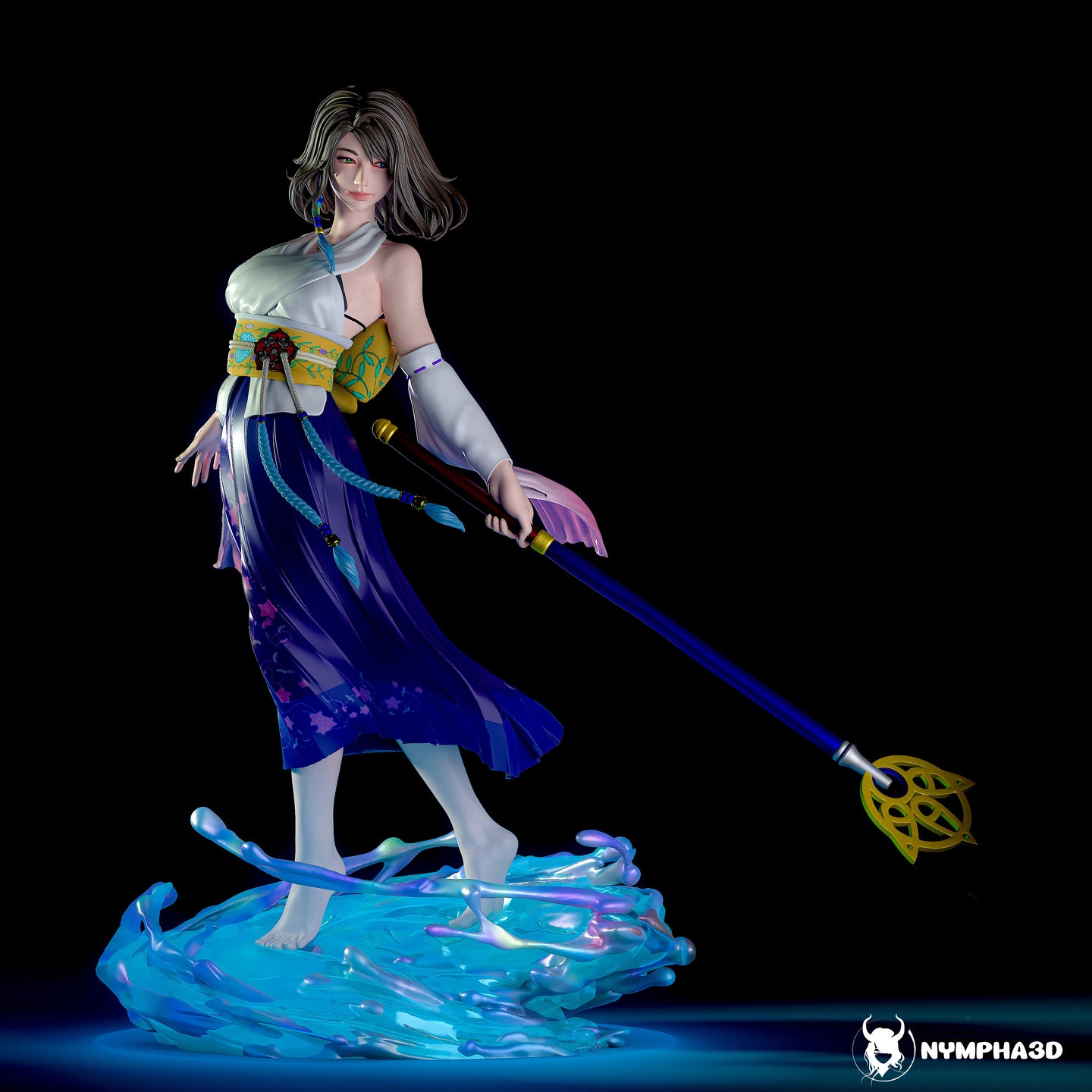 figurine a peindre, yuna, final fantasy x