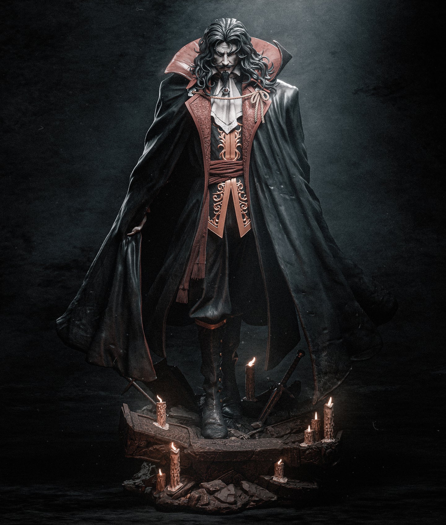 dracula castlevania, castlevania, figurine a peindre