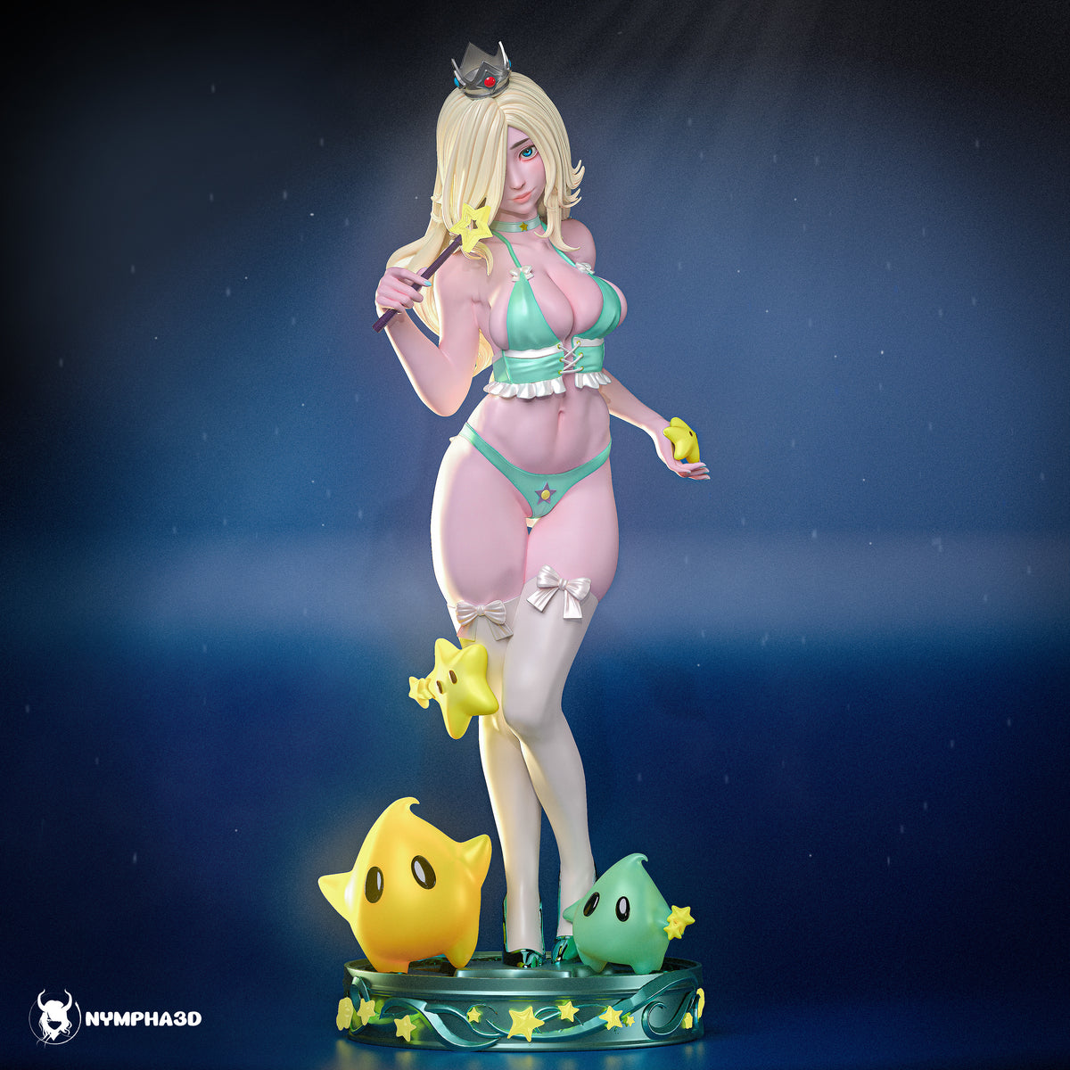 figurine harmonie, figurine princesse harmonie, figurine a peindre, mario, rosalina