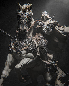 figurine dark fantasy chevalier, figurine a peindre, dark souls