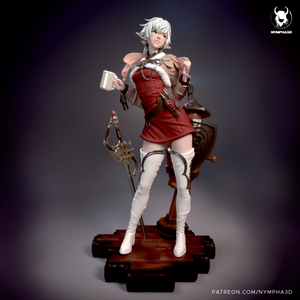 figurine a peindre, figurine Alisaie Leveilleur, ff14, ffxiv