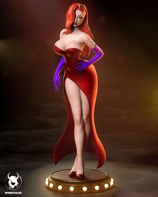 figurine jessica rabbit, jessica rabbit, figurine a peindre