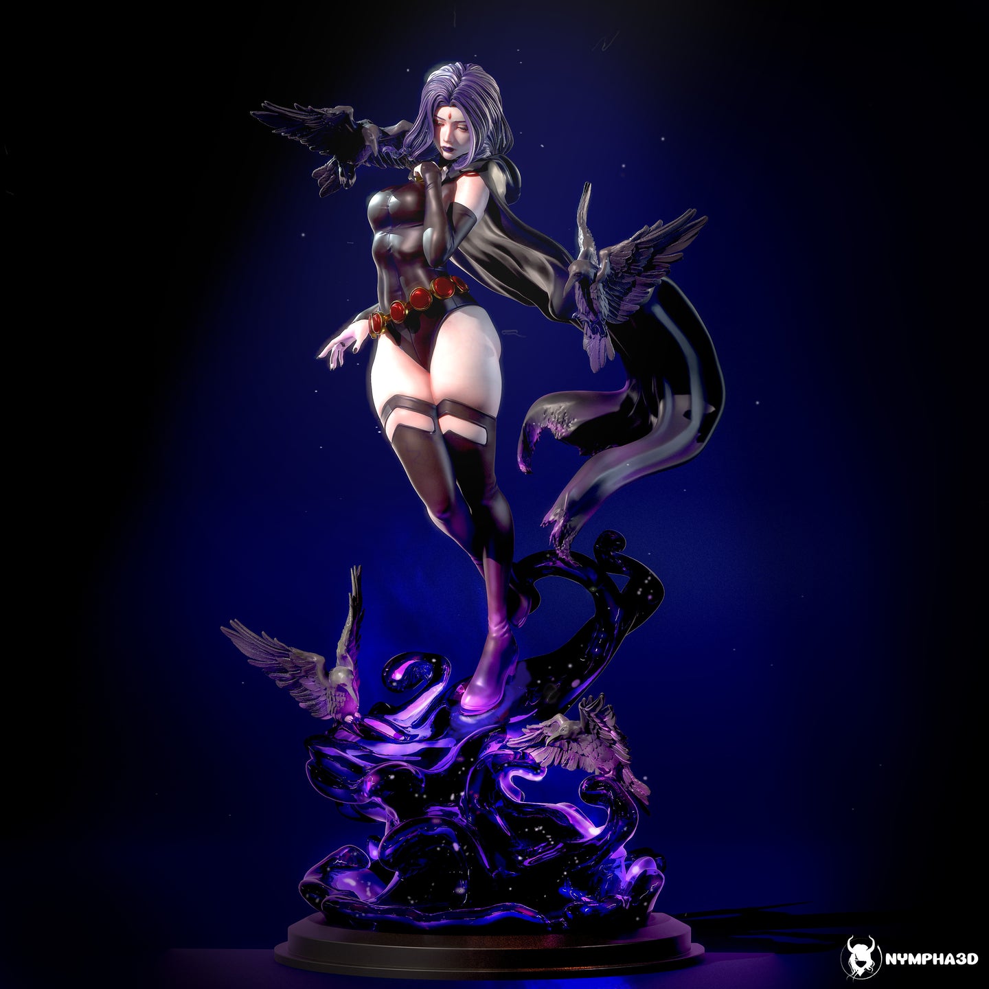 figurine raven, raven dc comics, figurine a peindre