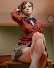 Load image into Gallery viewer, figurine Chun li, figurine a peindre, figurine street fighter
