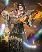 figurine lulu final fantasy 10, figurine FFX, figurine a peindre