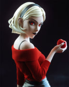 figurine sorciere sabrina, figurine a peindre, halloween