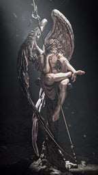 figurine a peindre, figurine ange déchu, figurine lucifer