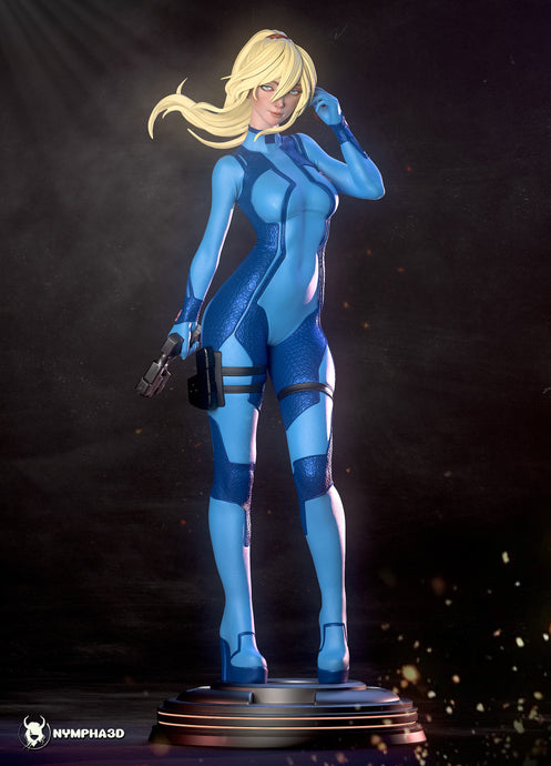 figurine samus aran, figurine metroid, figurine a peindre, metroid