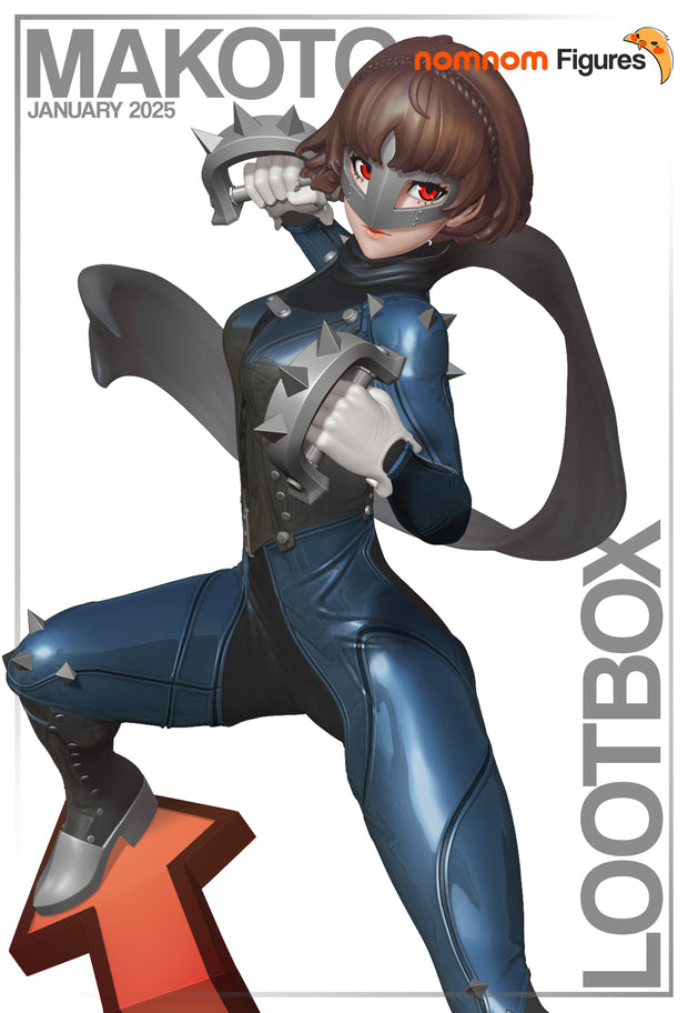 figurine a peindre, figurine makoto, figurine persona, makoto persona