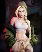 figurine street fighter, figurine cammy, figurine a peindre, streetwear