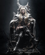figurine elfe noir, figurine dark fantasy, figurine a peindre
