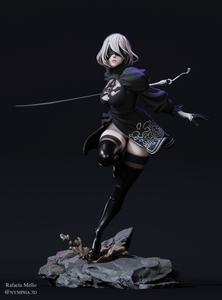 figurine 2b, figurine a peindre, figurine nier, nier automata