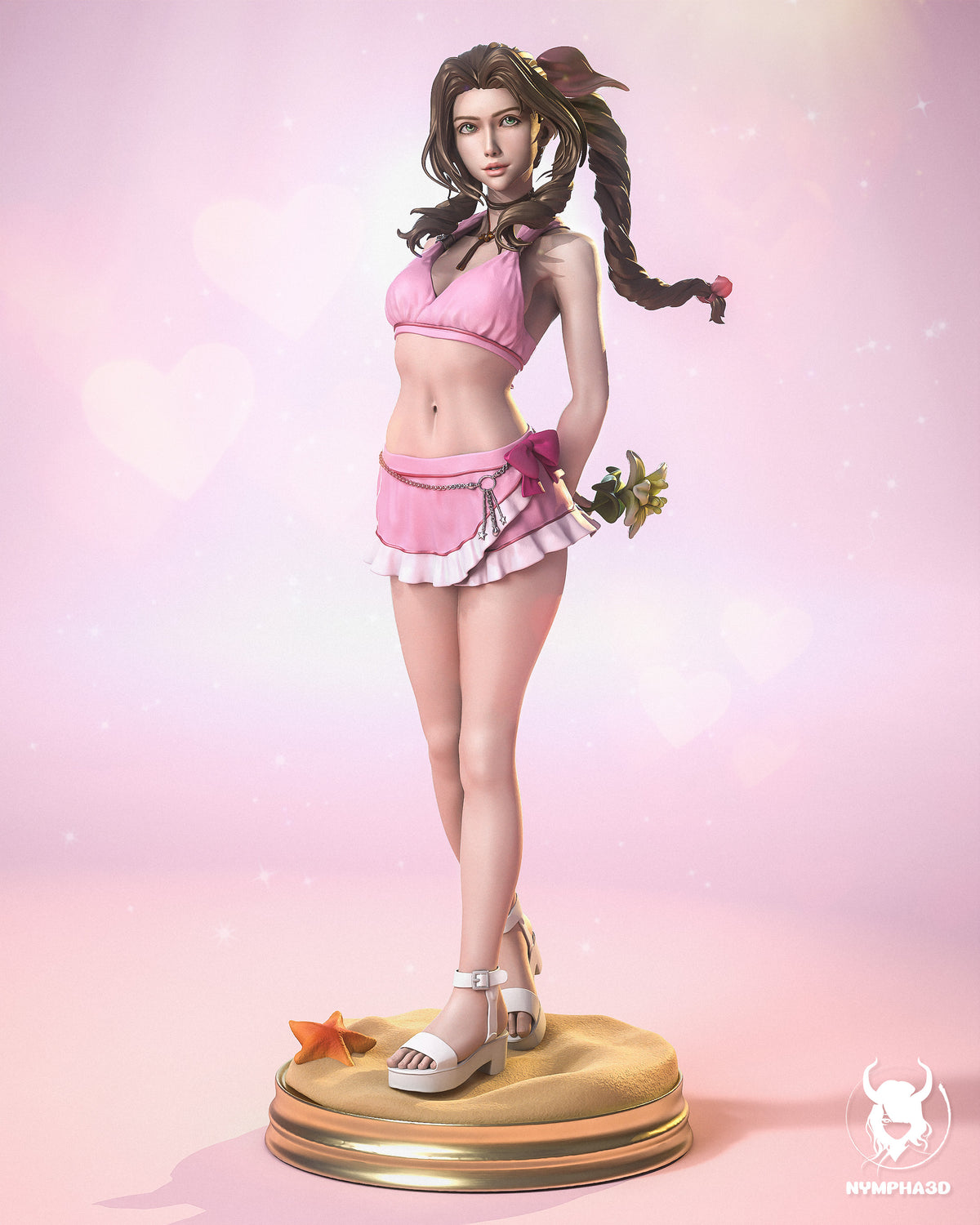 figurine aerith, figurine a peindre, figurine final fantasy 7, ffVII, figurine tifa