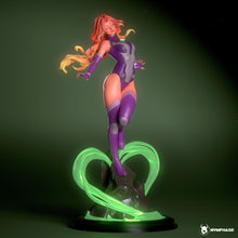 Charger l&#39;image dans la galerie, figurine starfire, dc comics, figurine a peindre, teen titans
