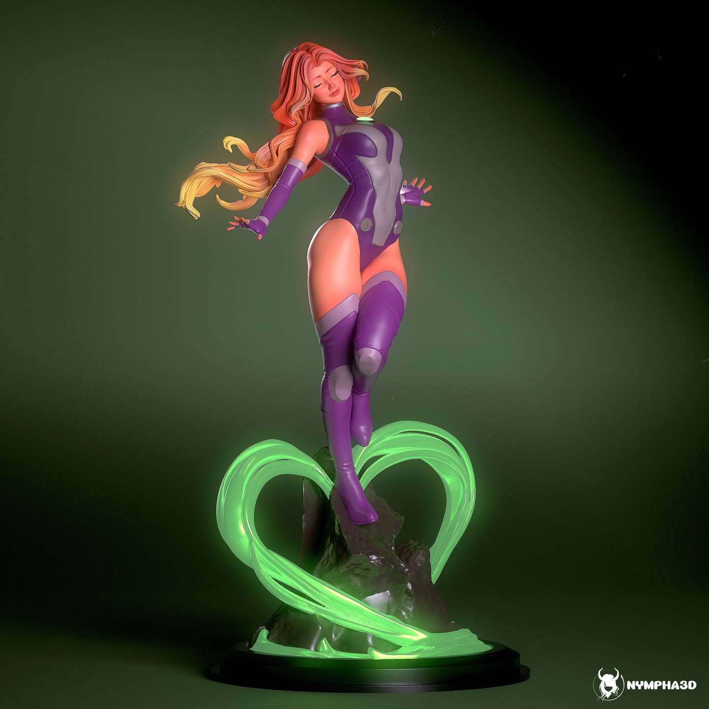 figurine starfire, dc comics, figurine a peindre, teen titans