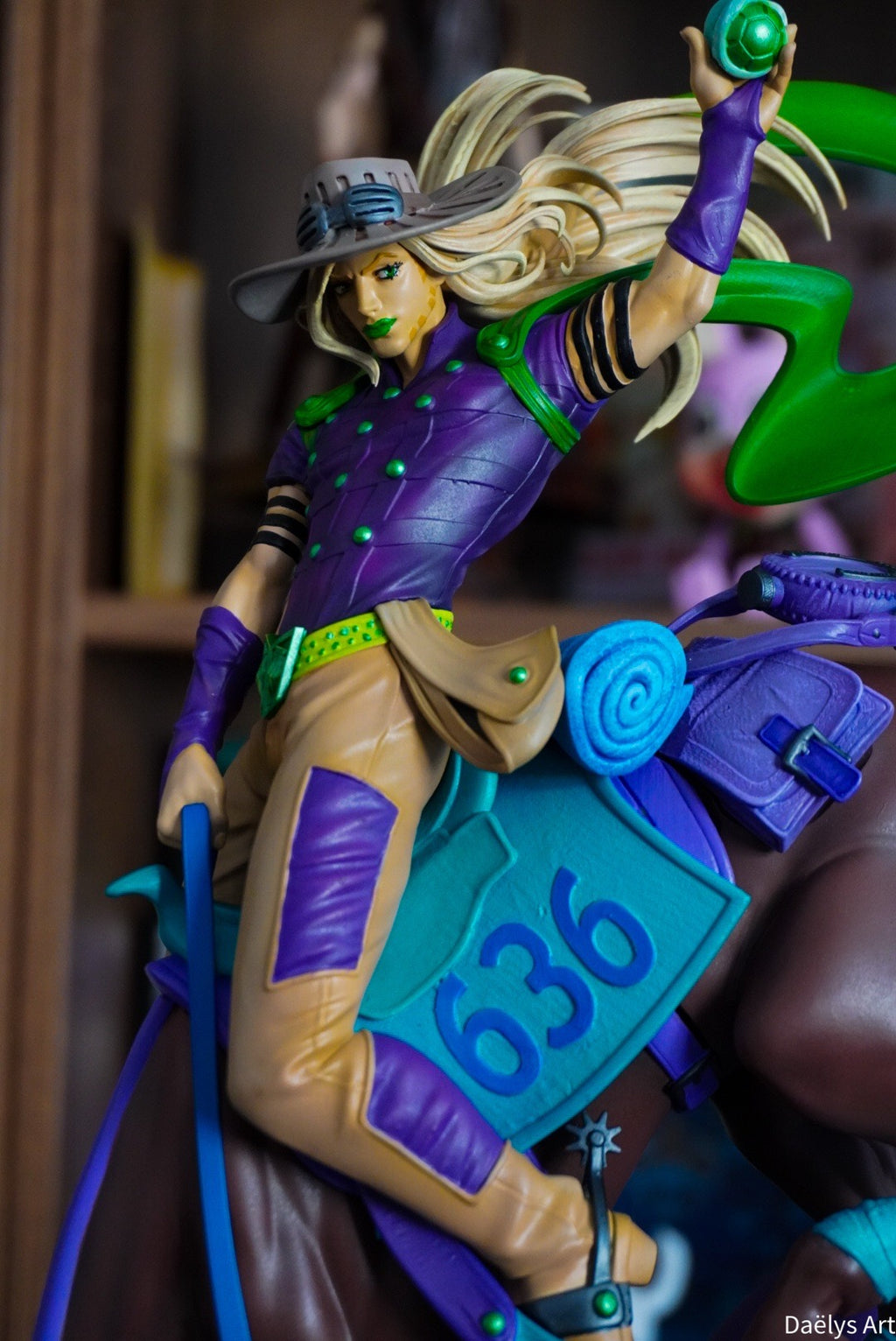 figurine Gyro Zeppeli, figurine jojo's bizarre adventure, figurine a peindre, figurine jojo, joestar, figurine de collection, anime