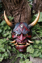 Masque Hannya, masque japonais, masque oni, yokaï, masque décoratif japonais, cosplay, décoration japonaise, Daëlys Art