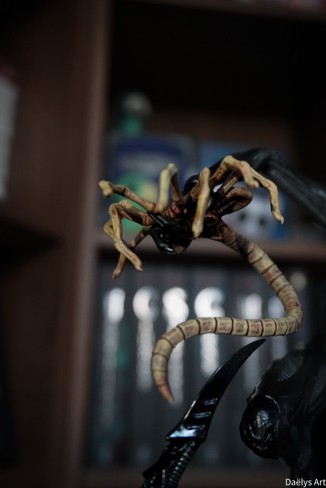 Figurine xenomorph, figurine Alien, figurine de collection, film d’horreur, facehugger