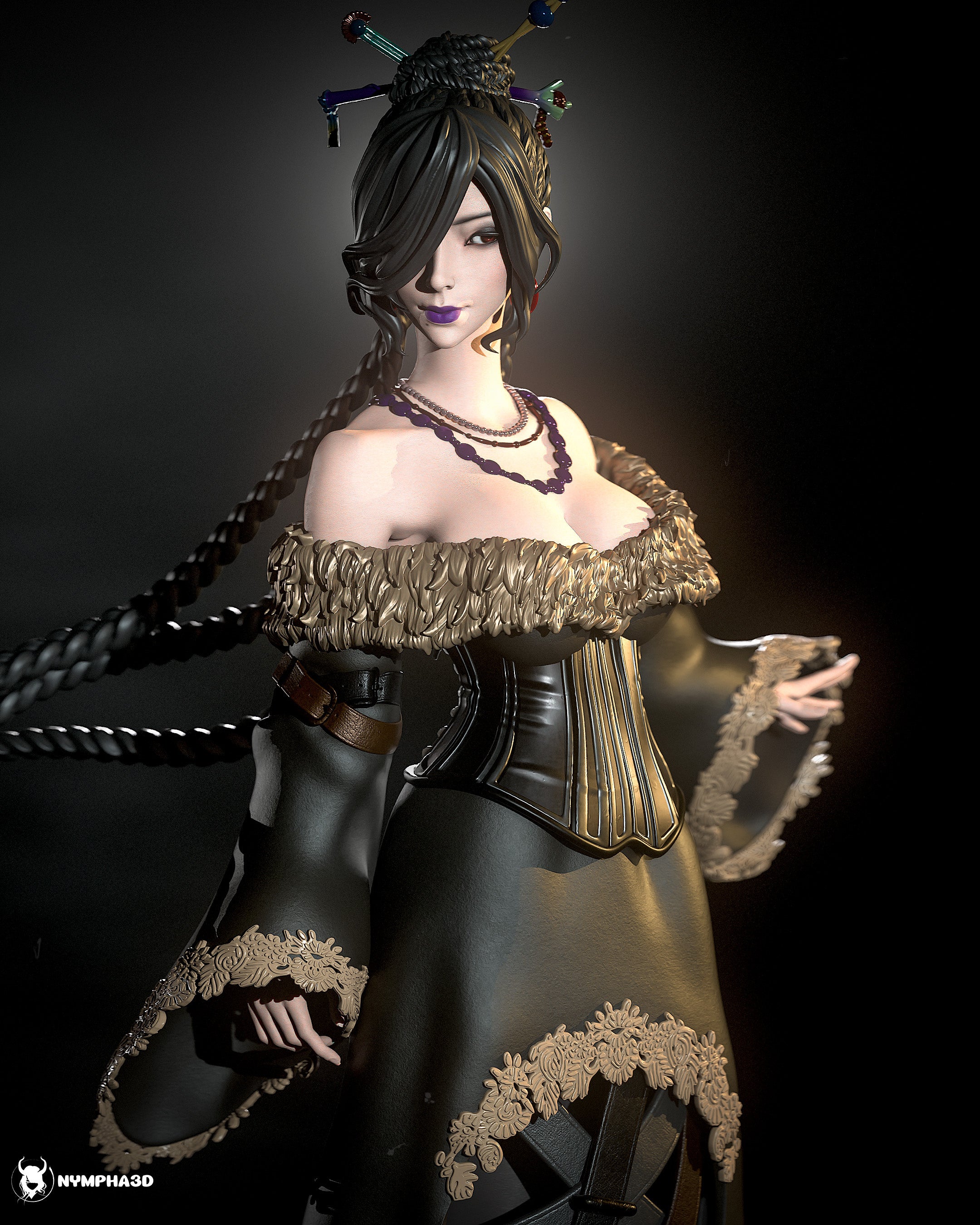 Paintable Figurine - Lulu - Final Fantasy X – Daëlys Art