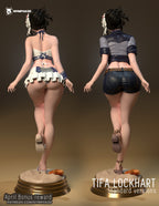 figurine a peindre, figurine tifa, tifa lockhart, ff7, cloud, sepiroth