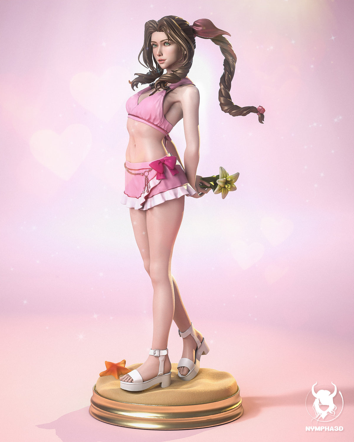 figurine aerith, figurine a peindre, figurine final fantasy 7, ffVII, figurine tifa