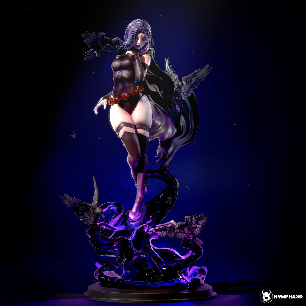 figurine raven, raven dc comics, figurine a peindre