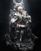 figurine elfe noir, figurine dark fantasy, figurine a peindre