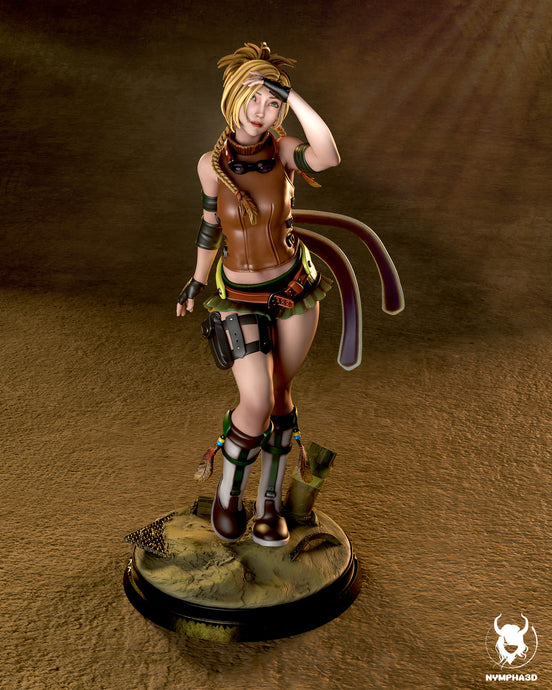figurine FFX, figurine rikku FFX, figurine a peindre, final fantasy