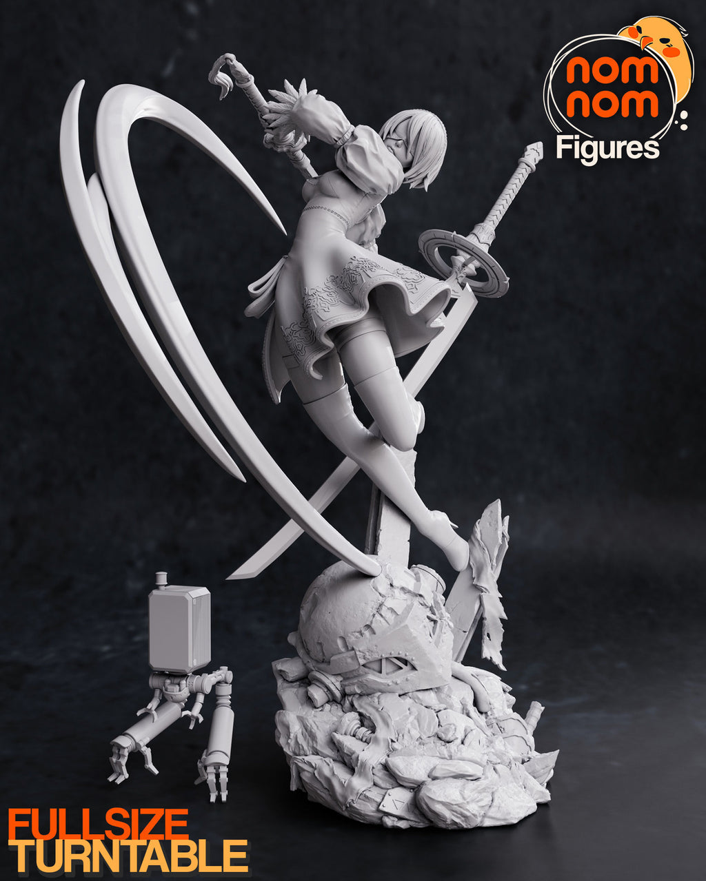 Nier, 2b, figurine 2b, figurine nier, androïde