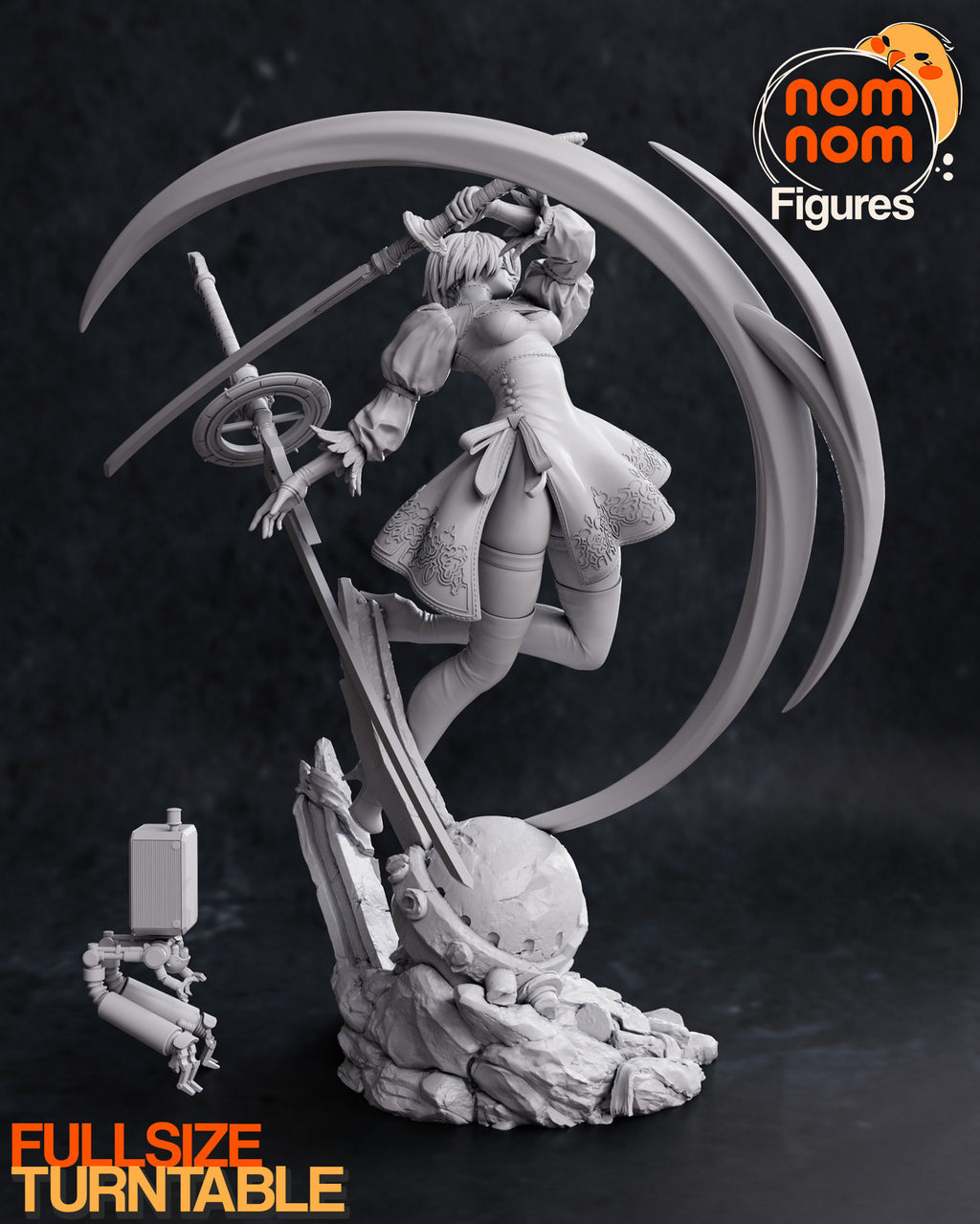 Nier, 2b, figurine 2b, figurine nier, androïde
