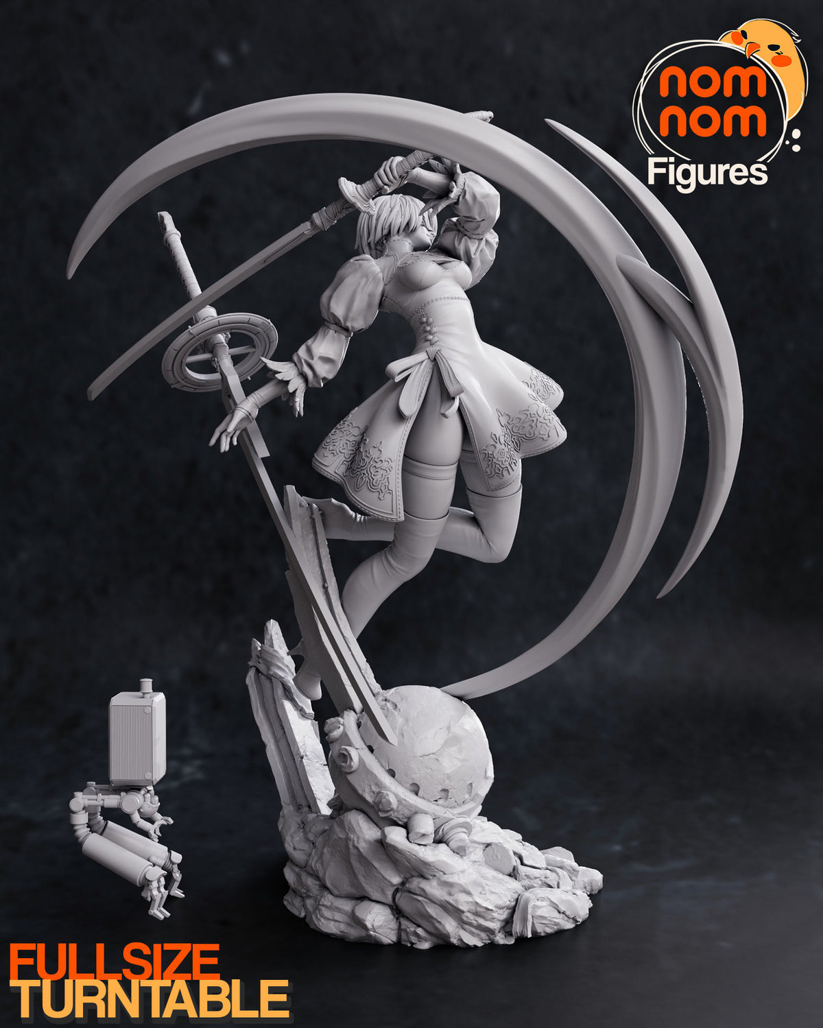 Nier, 2b, figurine 2b, figurine nier, androïde