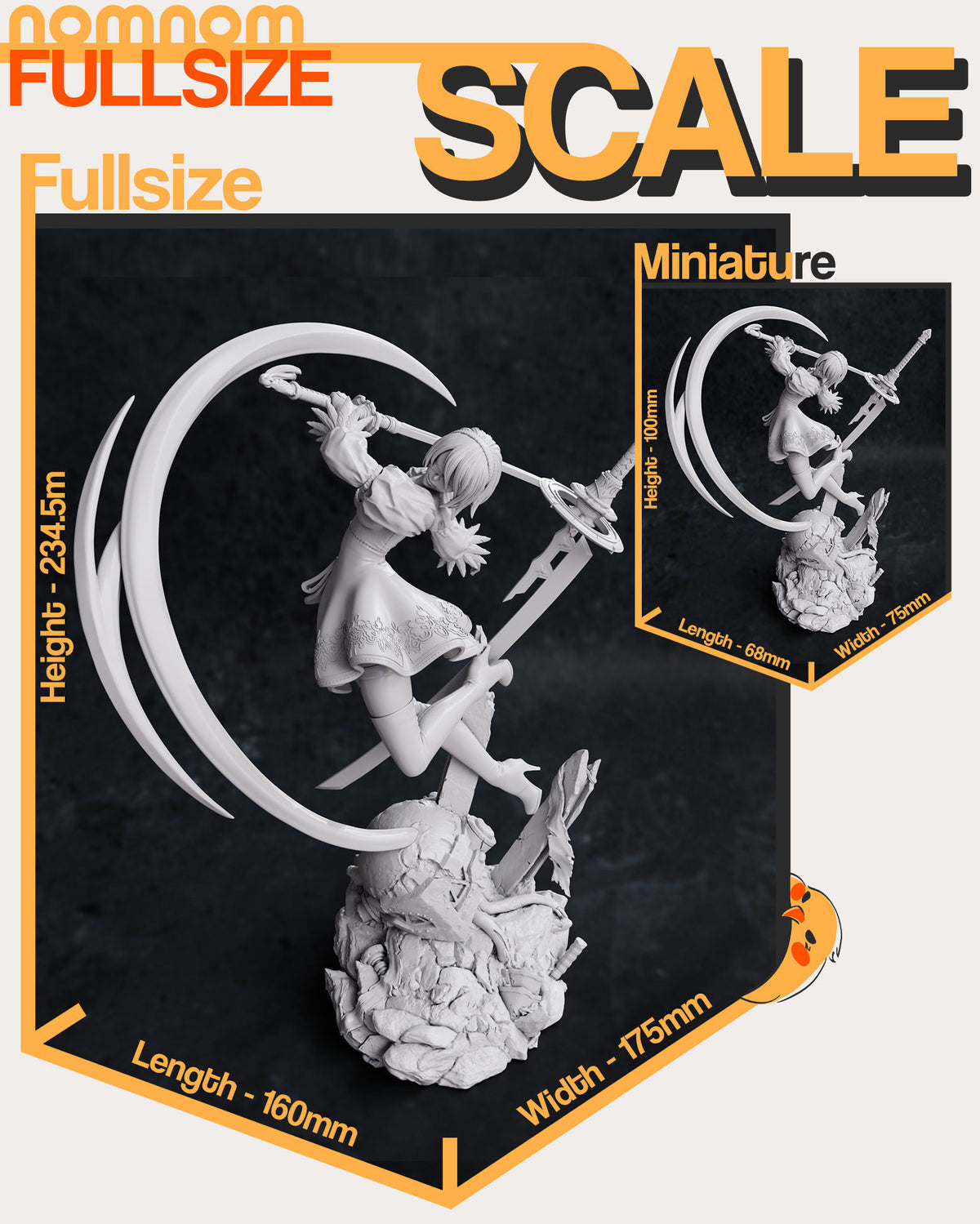 Nier, 2b, figurine 2b, figurine nier, androïde