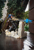 figurine caitlyn, figurine arcane, figurine a peindre, figurine en resine, jinx, vi
