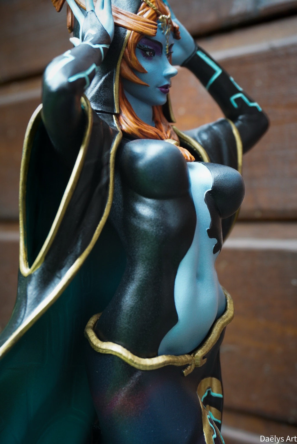 figurine midona, figurine zelda, link, twilight princess, figurine a peindre