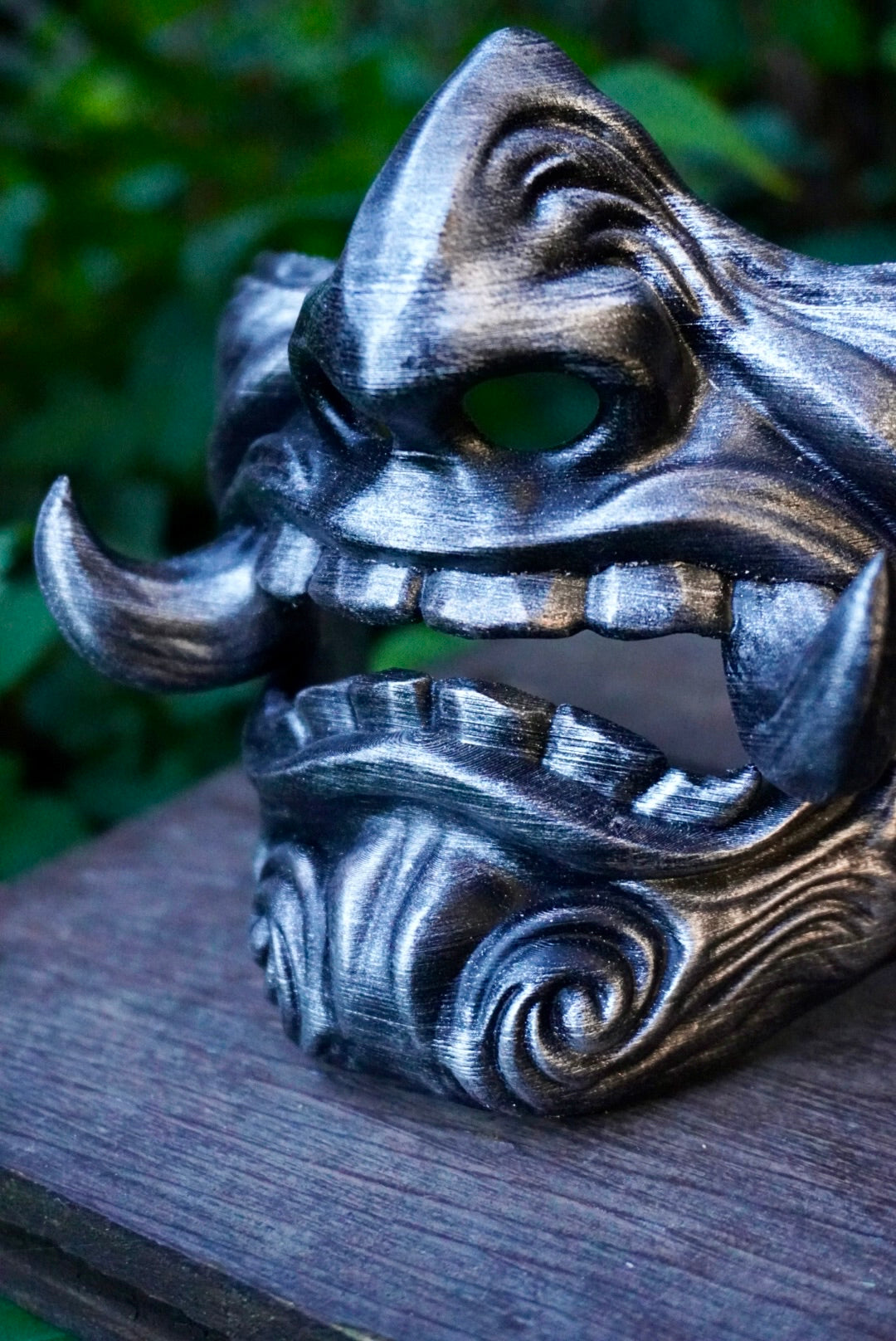 masque japonais, masque samouraï, oni, kitsune, masque hannya, samurai mask, japanese mask, japon, japan, manga, anime, demon slayer, naruto, cosplay, Daëlys Art