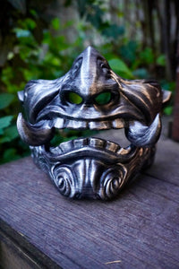 masque japonais, masque samouraï, oni, kitsune, masque hannya, samurai mask, japanese mask, japon, japan, manga, anime, demon slayer, naruto, cosplay, Daëlys Art