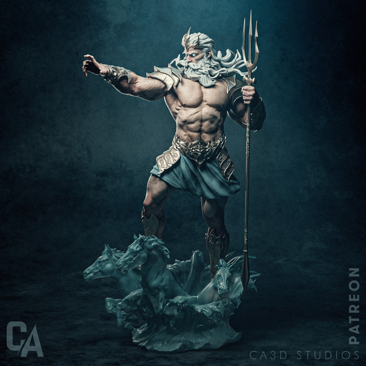 Figurine to paint - Poseidon