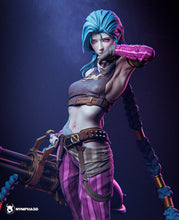 Load image into Gallery viewer, figurine a peindre, figurine jinx, arcane, league of legends

